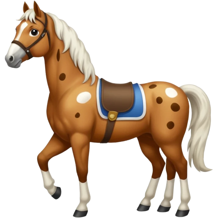 flekatý kůň  emoji