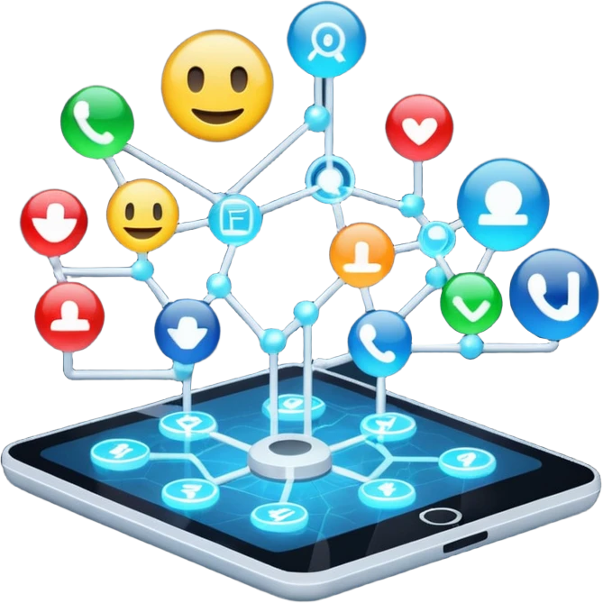 The internet on a scale emoji