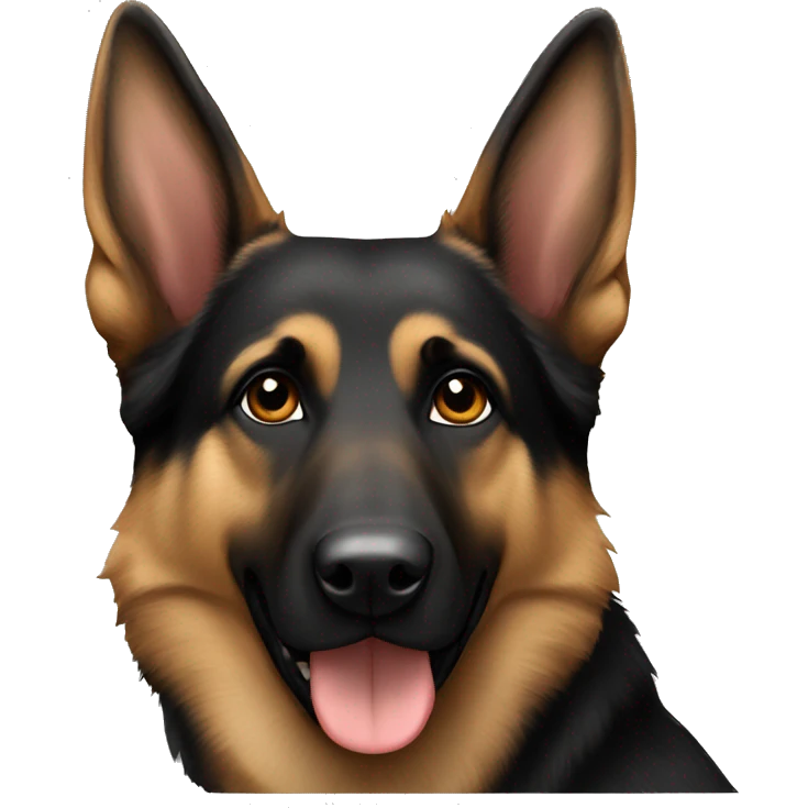 Black and tan German Shepherd emoji