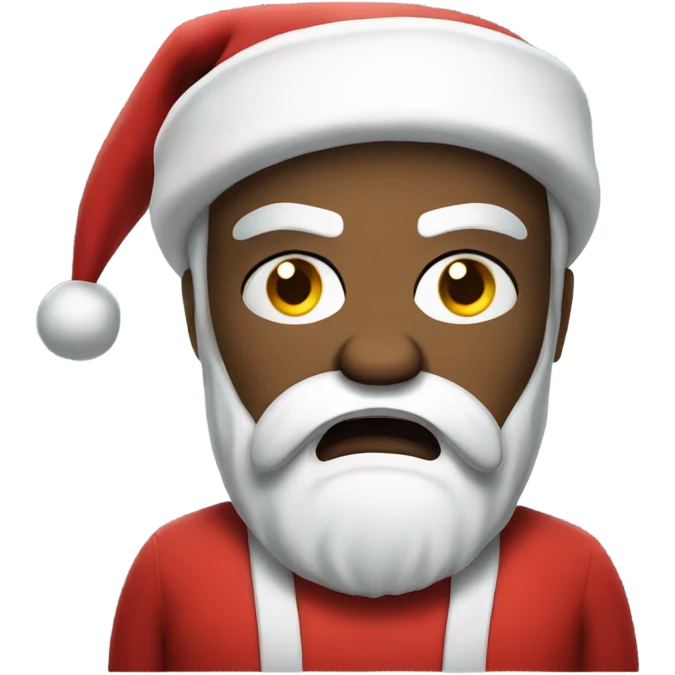 Santa clause angry  emoji