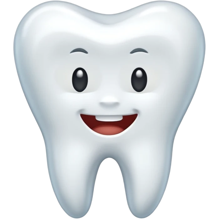 realistic tooth emoji
