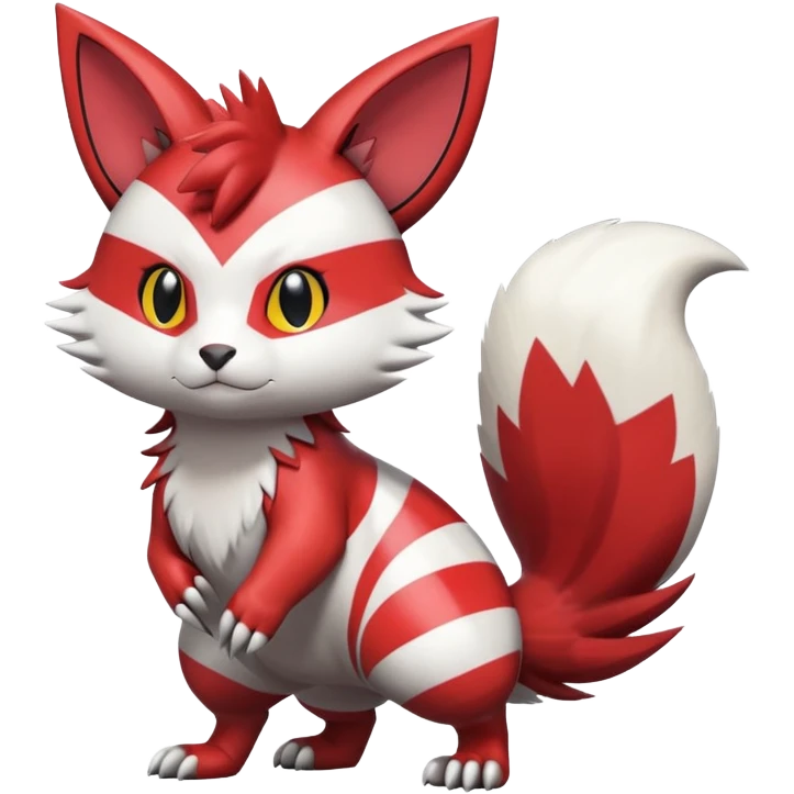 Shiny Furret-Litten-Zangoose-Hybrid (Full body) emoji