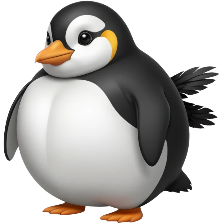 Fat penguin emoji