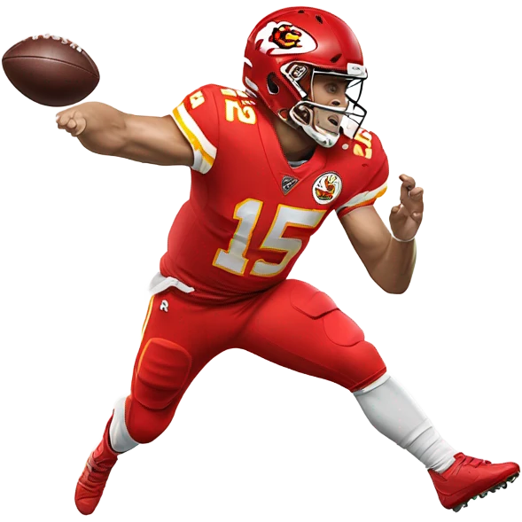 Patrick Mahomes getting tackled emoji