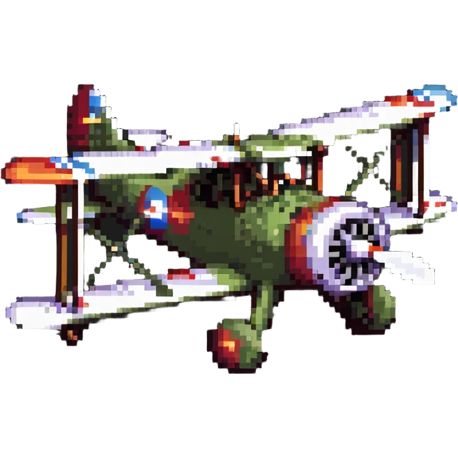 vintage biplane war aircraft emoji