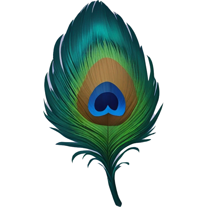 peacock feather emoji