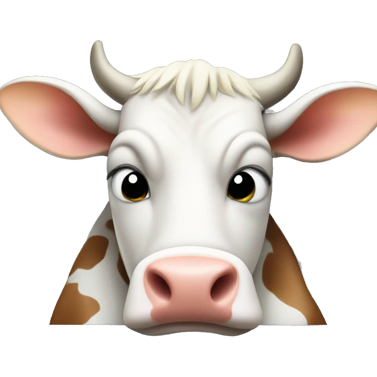 Cow in car emoji