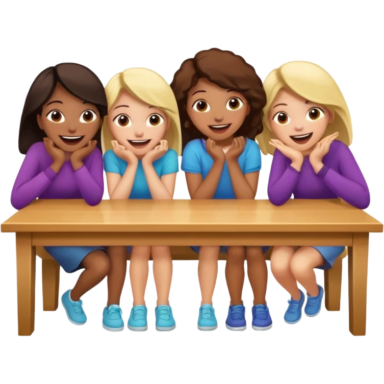 books club girls only under the table  emoji