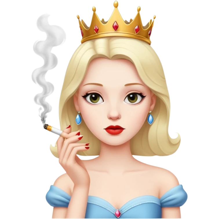 princess smoking cigarette emoji