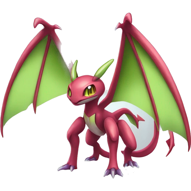 Full body shiny Genesect-Flygon emoji