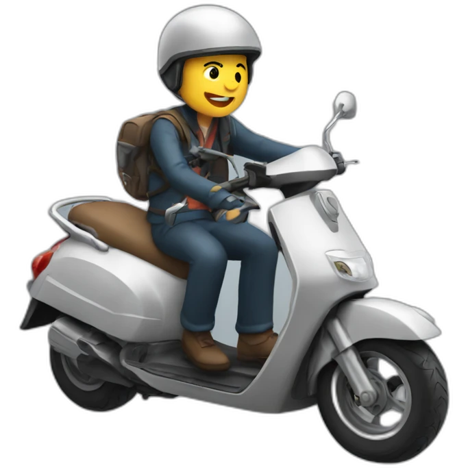 Scooter crash emoji