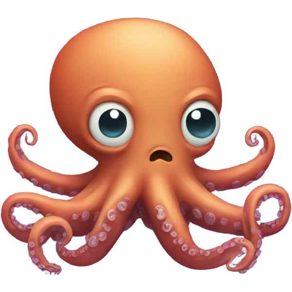 Scary octopus crossing his arms  emoji