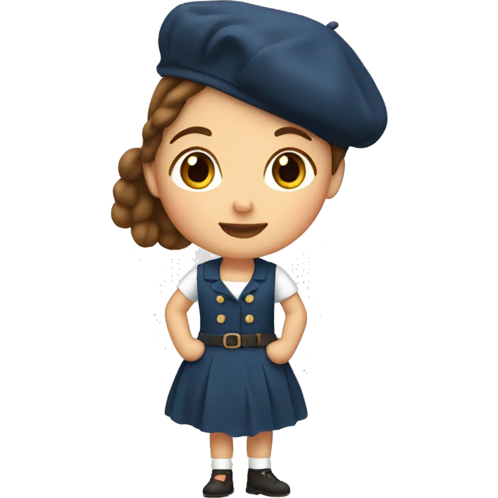 french-girl-with-brown-hair-and-baguette-and-beret emoji