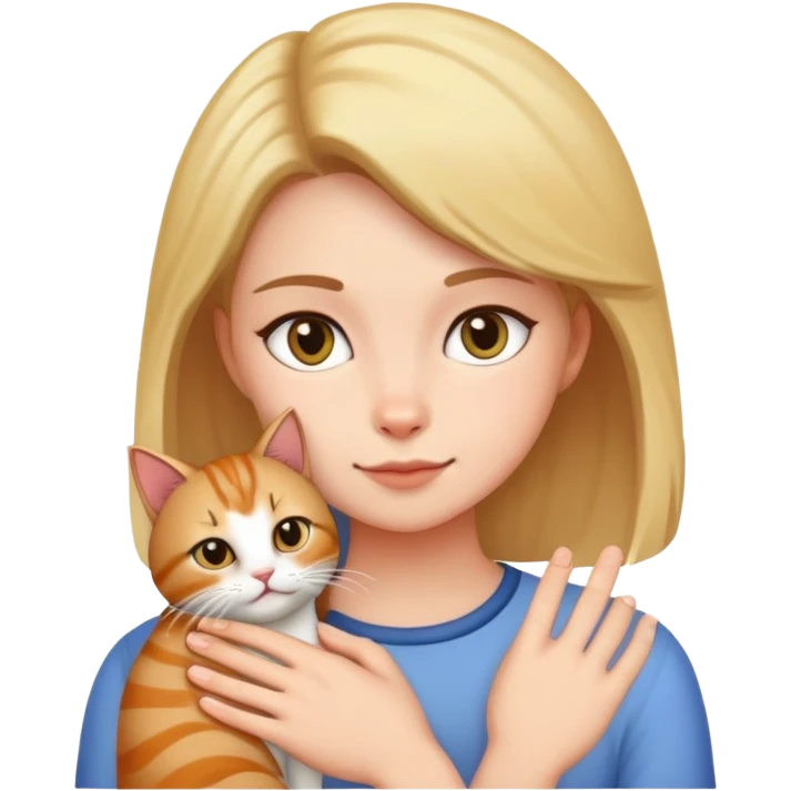 person petting a cat emoji