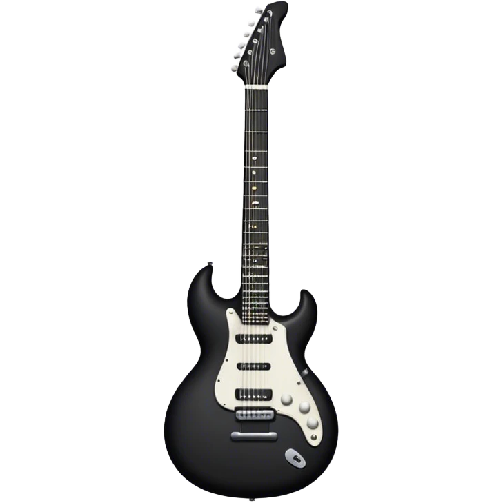 Black guitar emoji