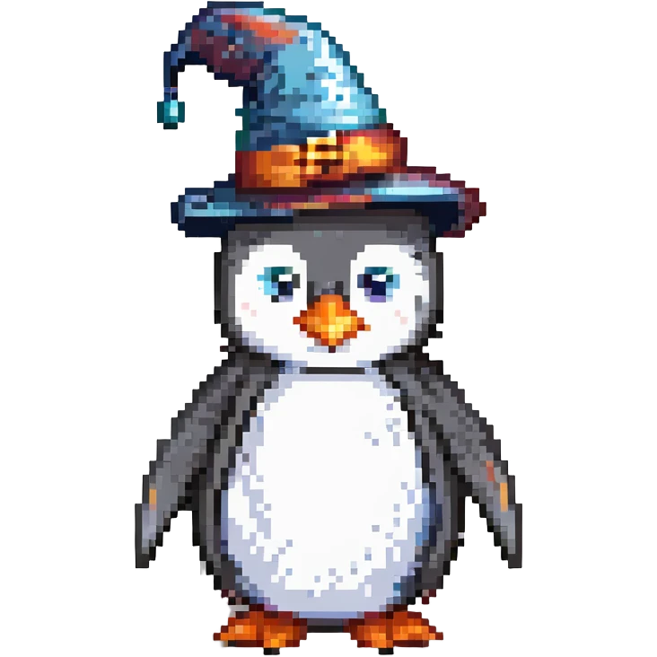 penguin wizard emoji