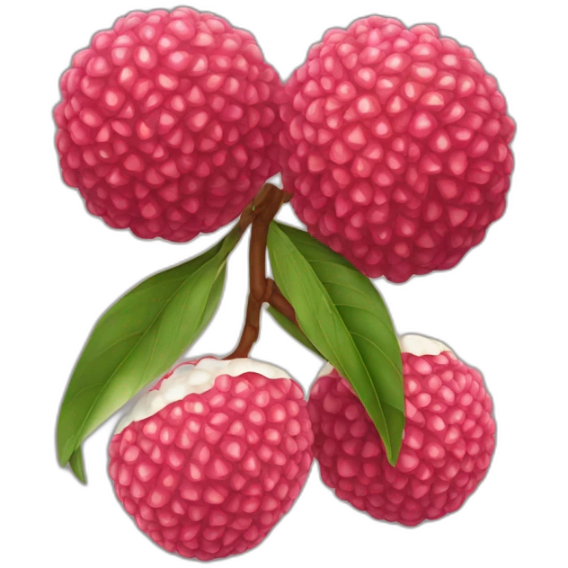 Lychee emoji