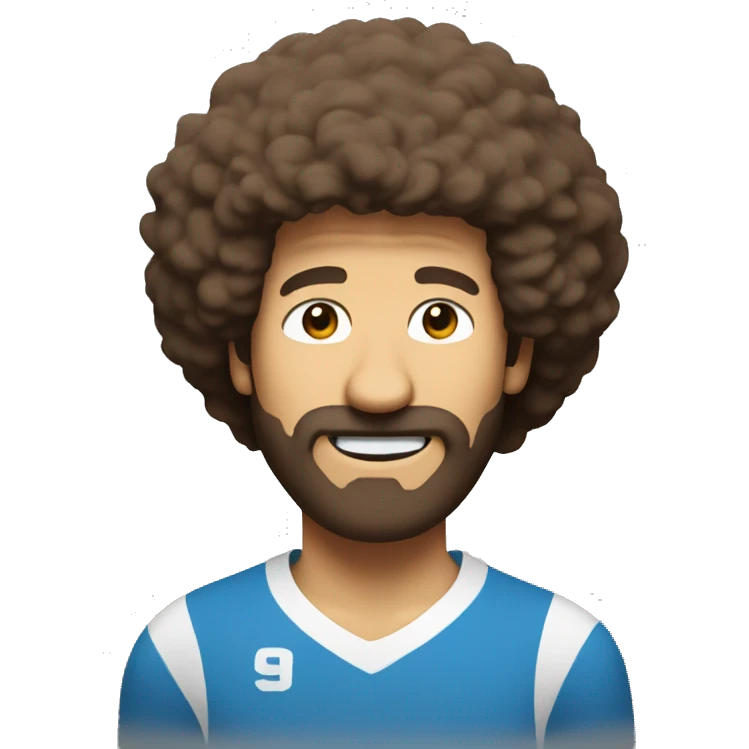 bob ross playing volleyball emoji
