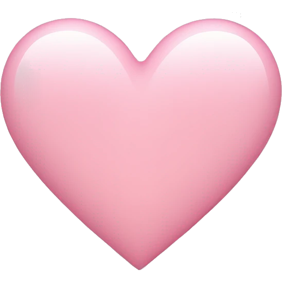 light pink heart emoji