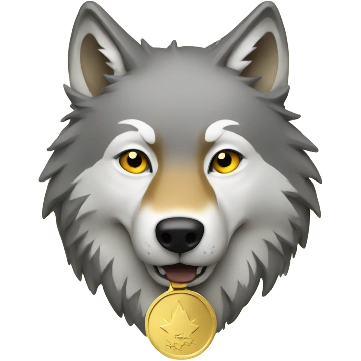 Wolf gold medal emoji