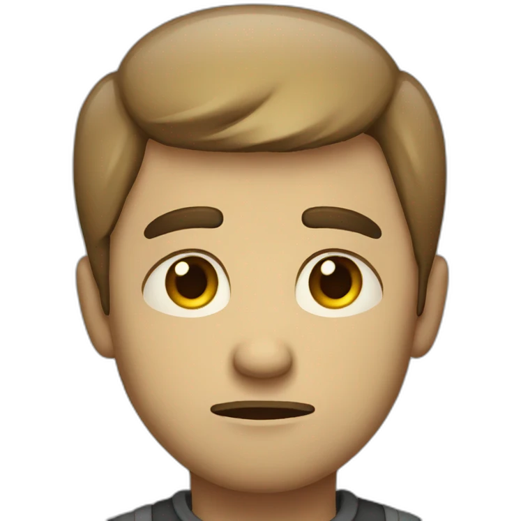 sad man emoji