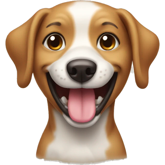 Smile dog  emoji