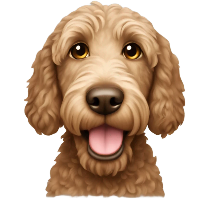 Labradoodle brown  emoji