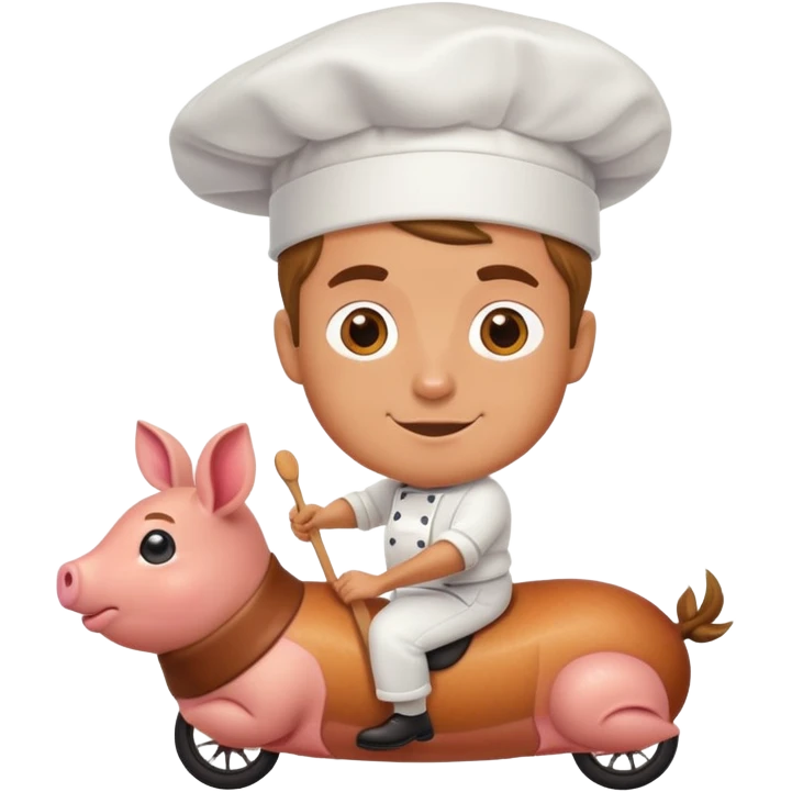 Guy riding ham  emoji