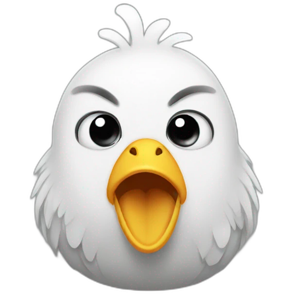crying chicken emoji