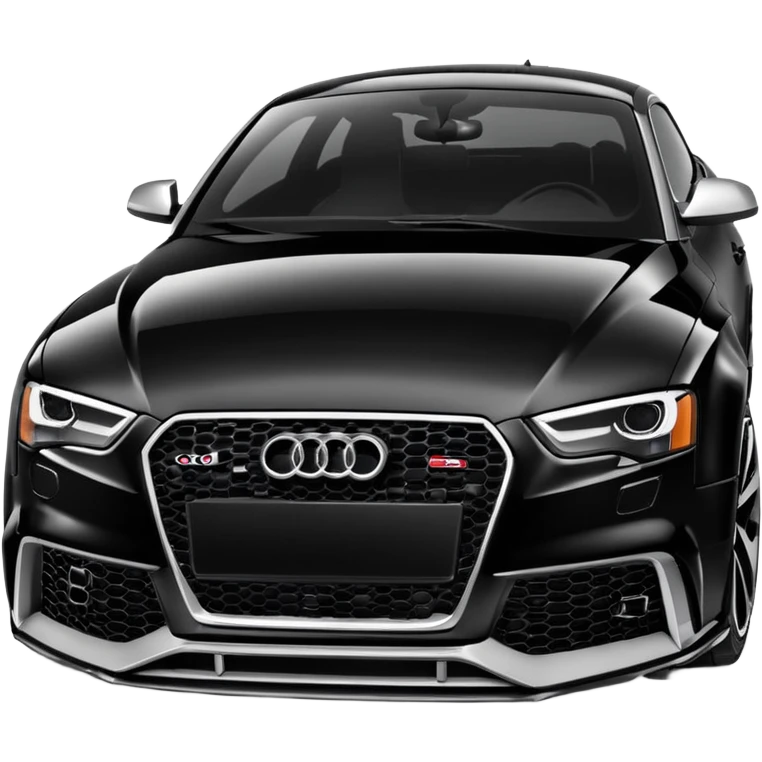 audi rs5 black paint  emoji
