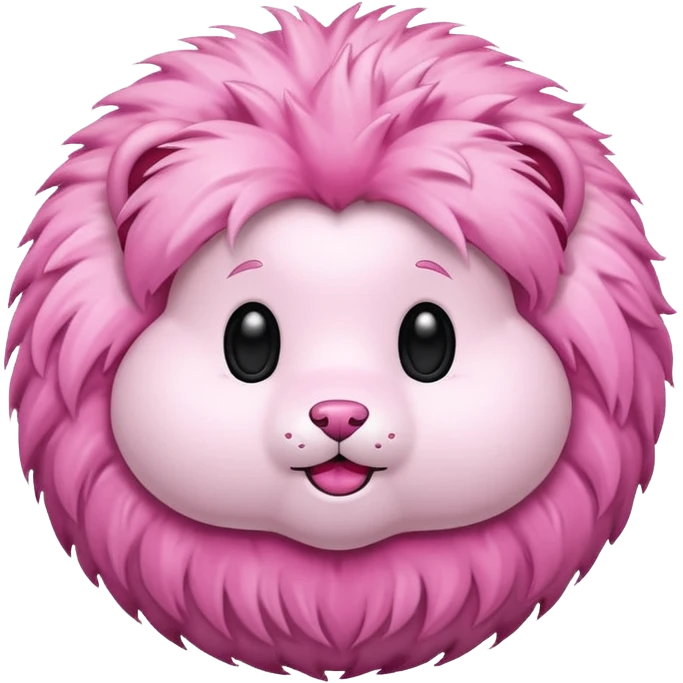pink fur ball emoji
