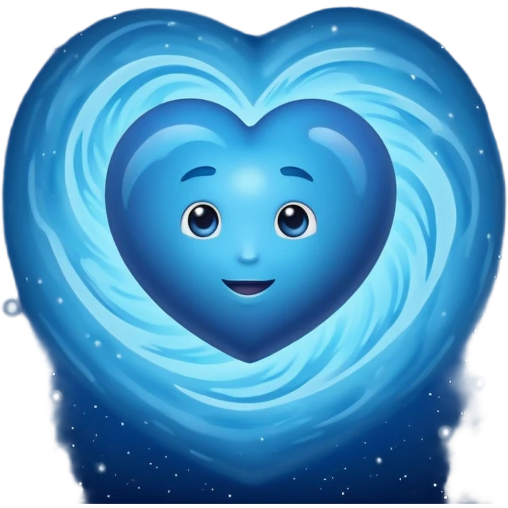 heart shape planet Neptune space emoji