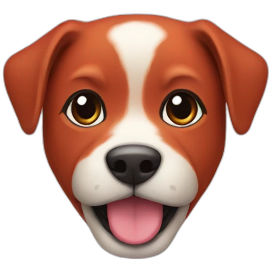 Puppy mask red emoji