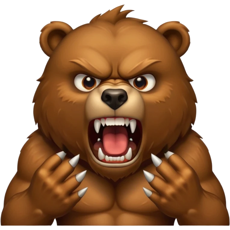 angry bear emoji