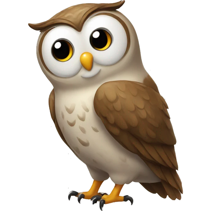 Owl sending kisses emoji
