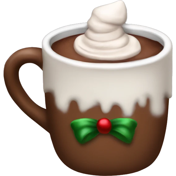 Hot cocoa Christmas emoji