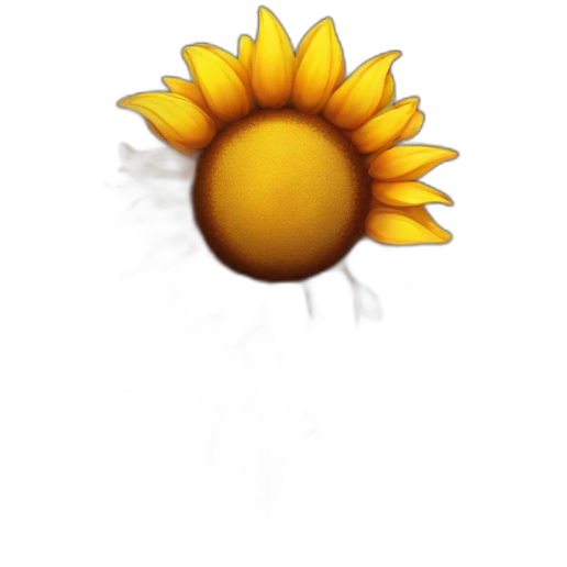 Sunflower on fire emoji