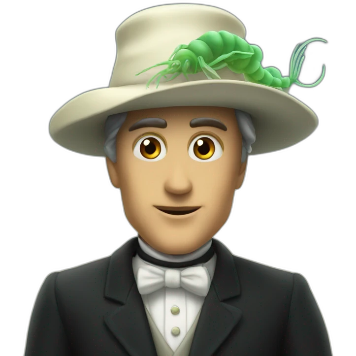 Plankton muscles formal hat classical emoji