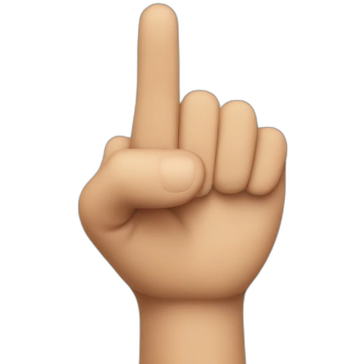 finger pointing emoji