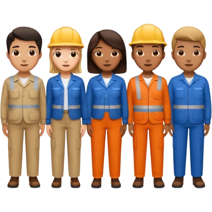 characters in work clothes emoji