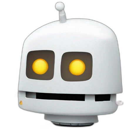 robot confetti background emoji