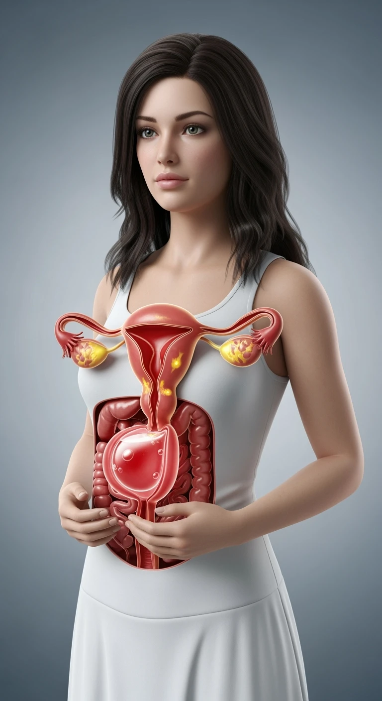 donna con infiammazione cronica con rischio di aborto spontaneo emoji