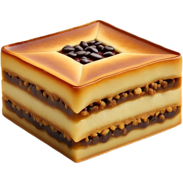 martabak manis-cinematic-realistic-martabak manis-dish-emoji,-depicted-as-a-single,-square-slice-of-sweet,-thick-martabak manis-with-a-rich,-indulgent-filling,-rendered-with-detailed-textures-and-vibrant,-appetizing-lighting emoji