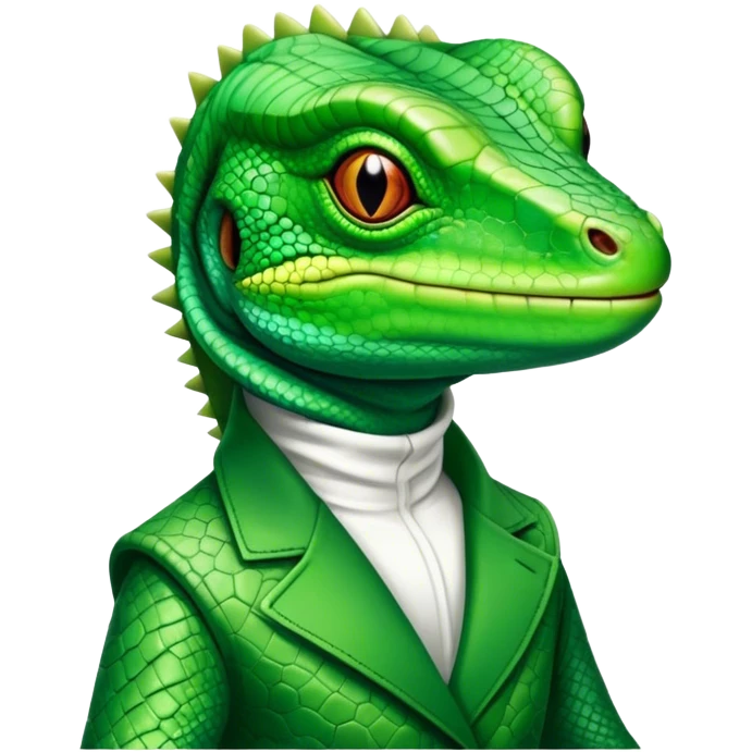 Lizard wearing balenciaga emoji