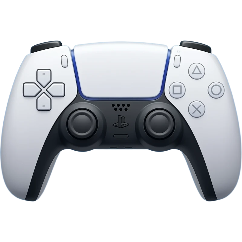 icone mannette ps5 dans un ecran emoji