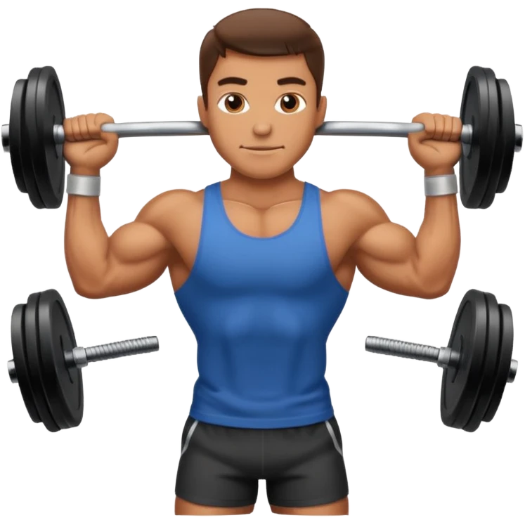 man lifting weights emoji