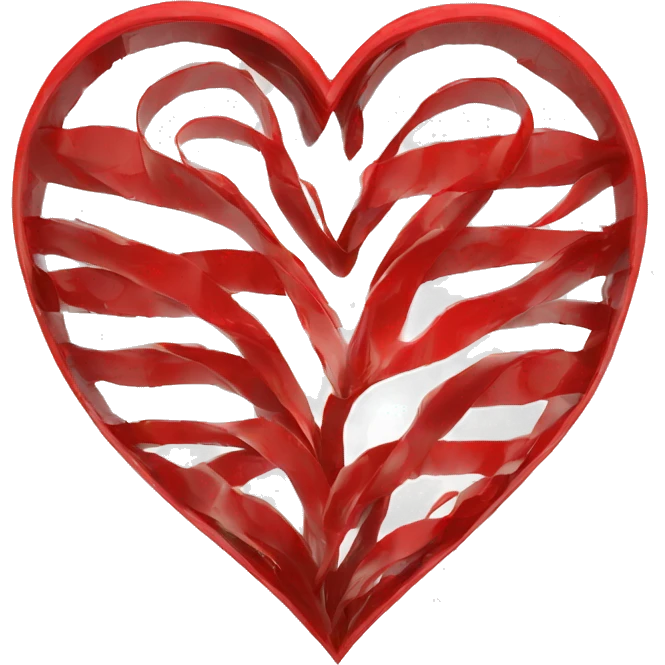 Rotes Herz mit Buchstabe c emoji