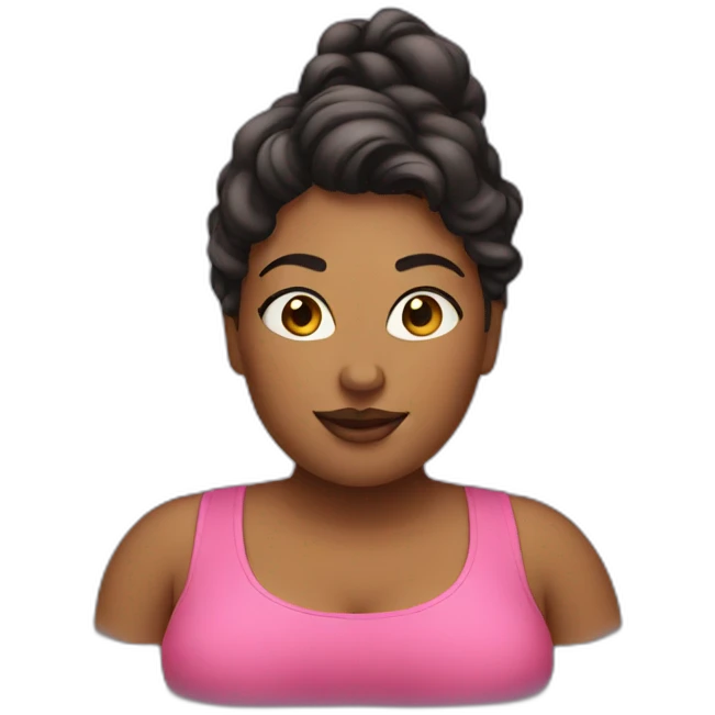 Curvy woman emoji