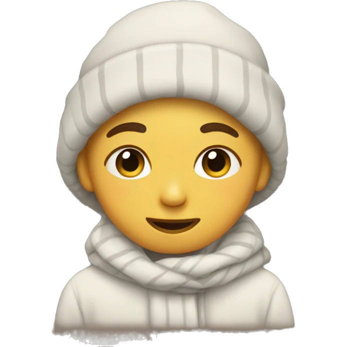 Cozy cute minimalistic emoji