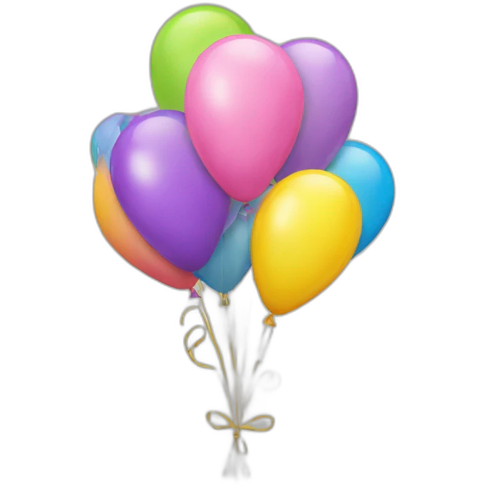 balloon decor emoji